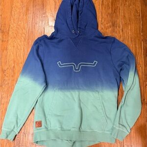 Kimes Ranch Blue and Green Gradient Hoodie